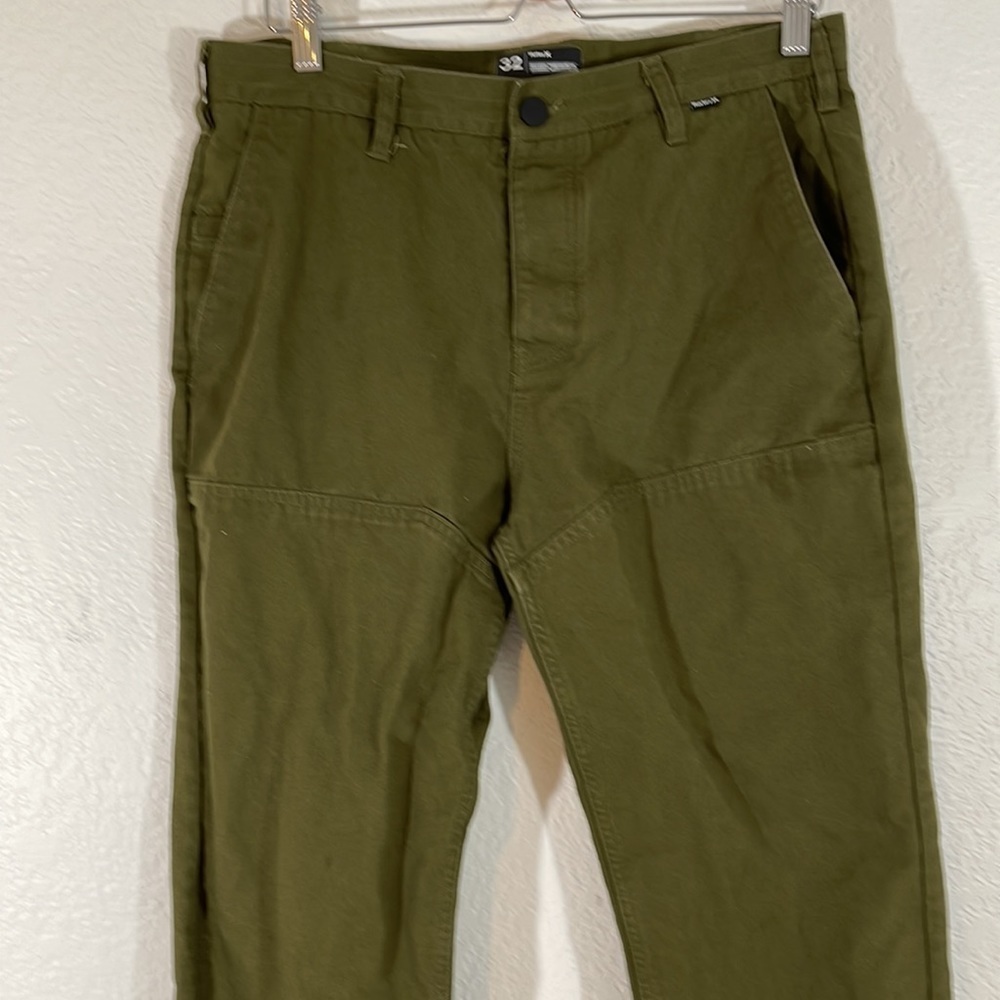 Hurley Men's Sunday Slim Fit Pants Button Fly Olive Green A09721 $80 Size 32 - Picture 3 of 14